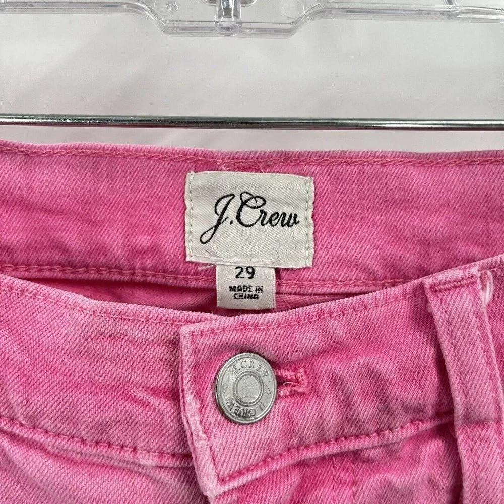 VGUC J. Crew Pink Straight Leg Women's Jeans Sz 29
